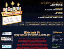 Tablet Screenshot of elmroadtripledrivein.com